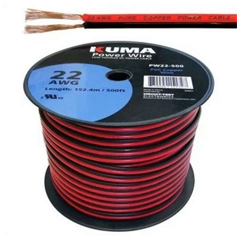 Havells 2 Core Low Voltage Dc Power Cable 22awg 500ft Roll Multi
