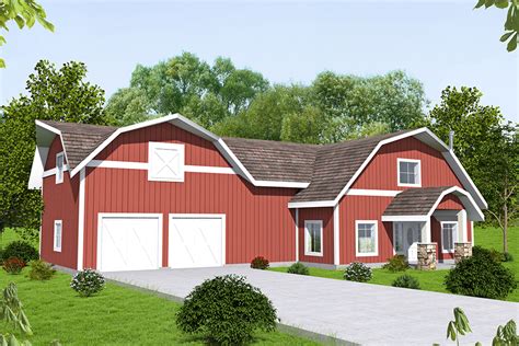 Barndominium style homes have been a standard in the american landscape for centuries. 4 Bedroom Barn House Plan with Garage - 2875 Sq Ft, 3 Bath