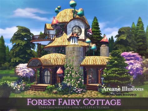The Sims Resource Arcane Illusions Forest Fairy Cottage Tsr Cc Only