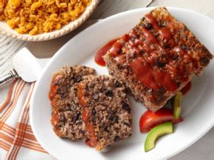 Homemade black bean meatless meatloaf that is packed full of vegetables. Black Bean and Beef Meatloaf | S&W Beans Recipe