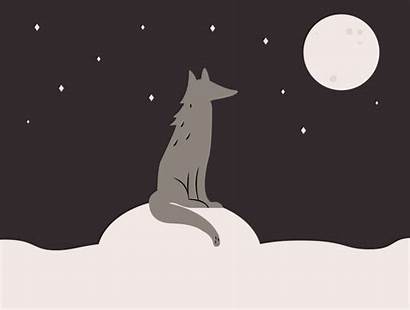 Howling Wolf Moon Skillshare Wolves Anime Projects