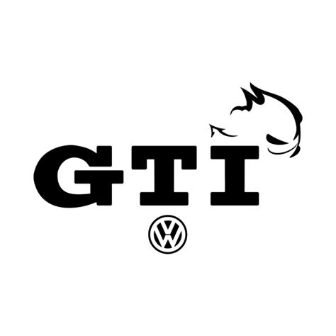 Stickers Volkswagen Gti Logo 2 Autocollant Voiture