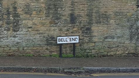 Theft Of Northamptonshire Village Bell End Sign Pathetic Bbc News