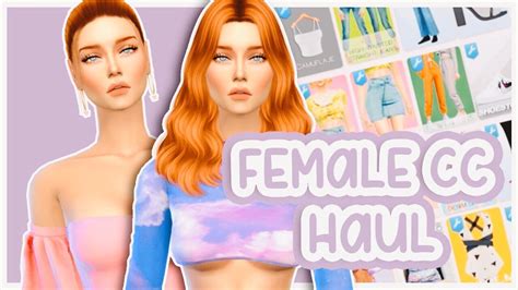 The Sims 4 Female Cc Folder Lookbook And Links🌺free Download Youtube