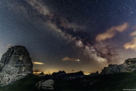 Milky Way Sulle Dolomiti Ampezzane Juzaphoto