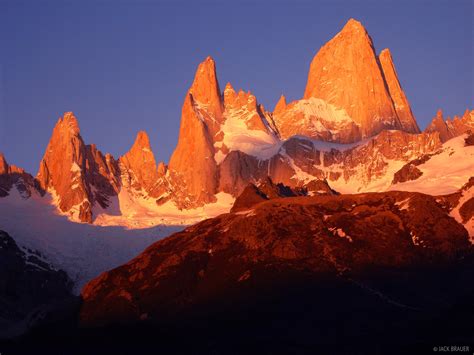 Fitz Roy Alpenglow Zoom Patagonia Argentina Mountain Photography