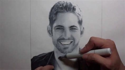 Paul Walker Drawing Tribute YouTube