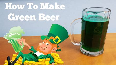 How To Make Green Beer Saint Patrick S Day YouTube