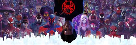 ‘spider Man Across The Spider Verse Banner Reveals All The Spider