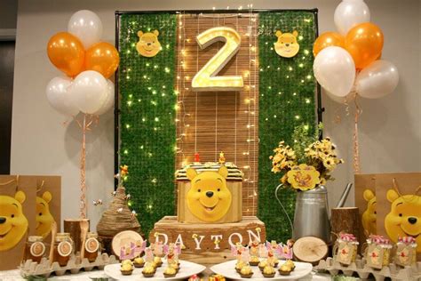 Winnie The Pooh Theme Birthday Party Ideas Photo 2 Of 14 Winnie The
