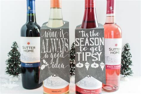 Printable Wine Bottle Gift Tags Domestically Creative