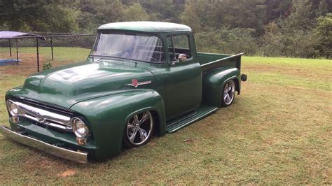1956 Ford F100 Hot Rod Air Ride Bagged 383 Stroker Youtube