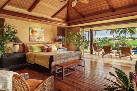 Master Suite Of Luxury Kona Home Hawaiian Home Decor Hawaiian