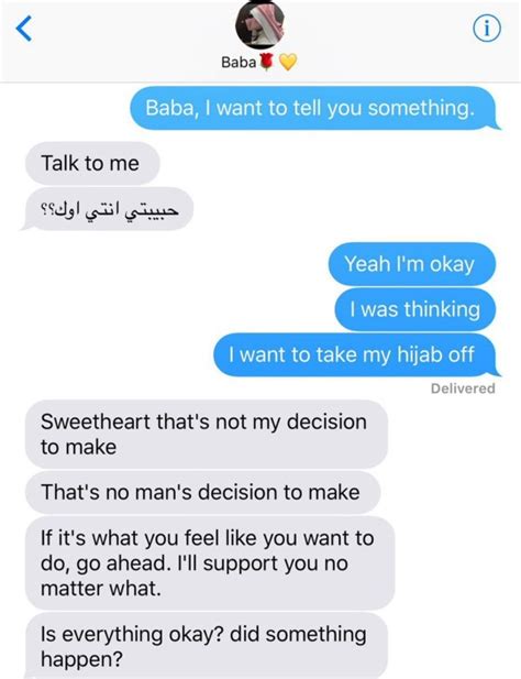 Muslim Dad Sends Heartwarming Texts To Daughter After Racist Comment