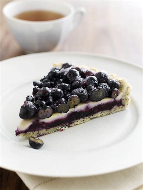 Blueberry Crème Fraiche Tart with Poppy Seed Crust