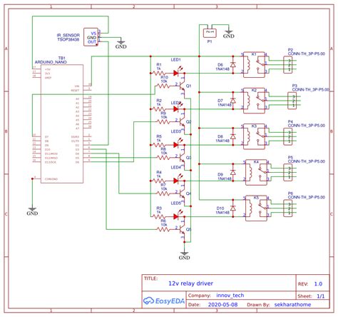 Relay Driver Circuit Easyeda Open Source Hardware Lab