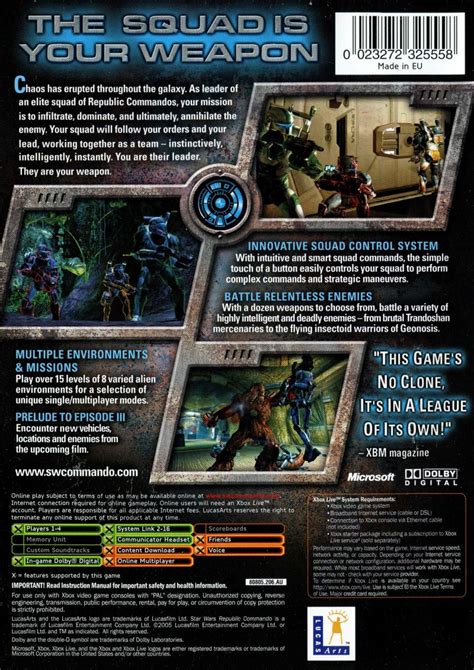 Star Wars Republic Commando 2005 Xbox Box Cover Art Mobygames
