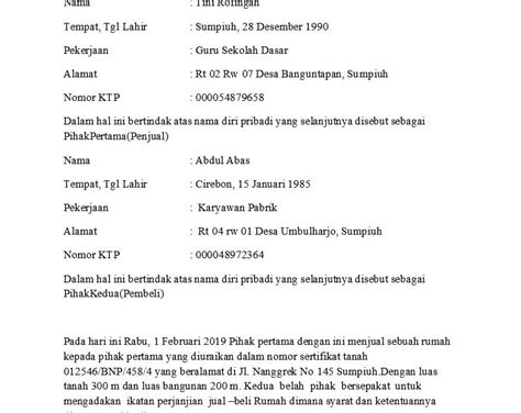 Langkah mudah pendaftaran rumah dp 0 rupiah secara mandiri: Contoh Surat Perjanjian Pembatalan Jual Beli Rumah Yang ...
