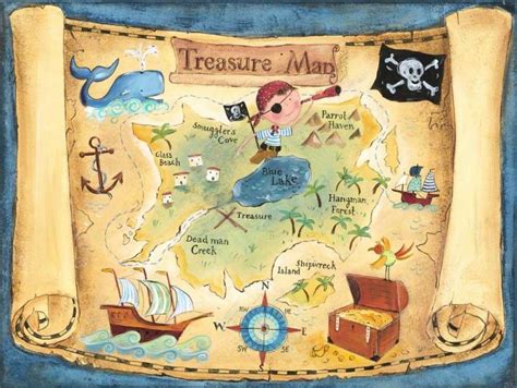 How To Make A Treasure Map Treasure Map For Kids Games And