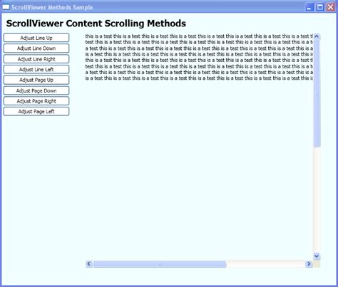Use The Content Scrolling Methods Of The Scrollviewer Class
