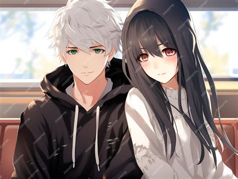 Cute Couple In Love Romantic Wallpaper Cartoon Style Characters Anime