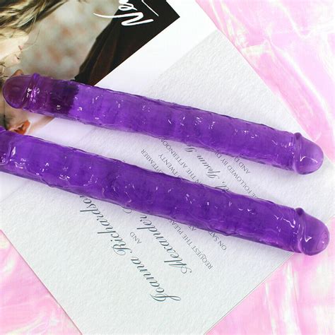 Double Ended Dildo Anal Butt Toy Dual Extra Long Bendable Penis Big