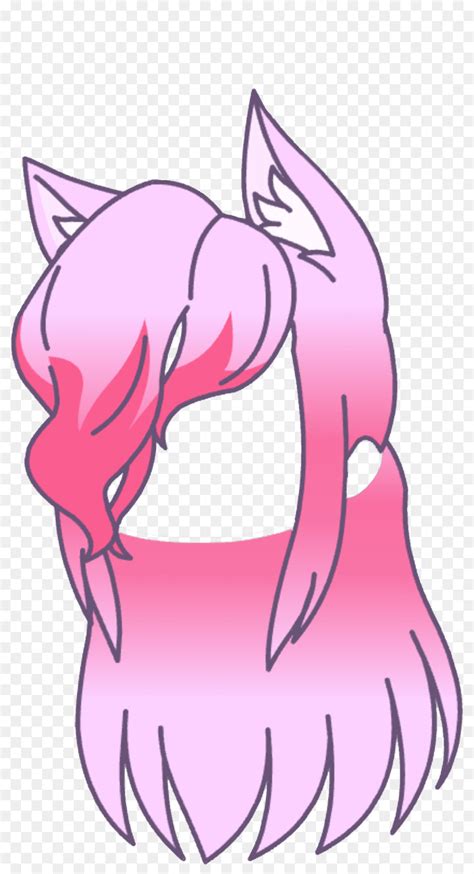 Hairstyles gacha life pink hair. Hairstyle Picsart png download - 863*1644 - Free ...
