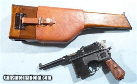 Mauser C96 Bolo Broomhandle Pistol Wholster Shoulder Stock