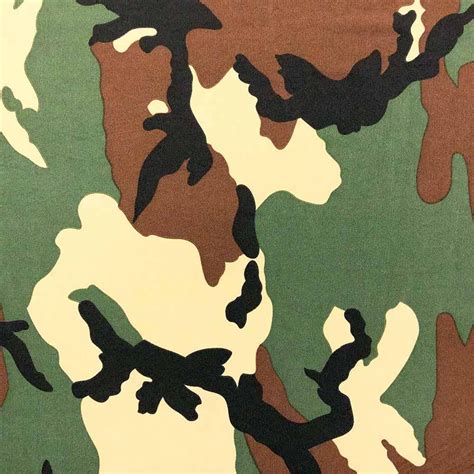 Ity Fabric Camouflage Print Polyester Lycra Knit Jersey 2 Way Spandex