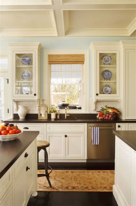 Complement a white or neutral room with cabinetry in deep navy, blue mist, cobalt, teal, turquoise and more. Paint: Trim & Cabinets: Decorator's White by Benjamin ...