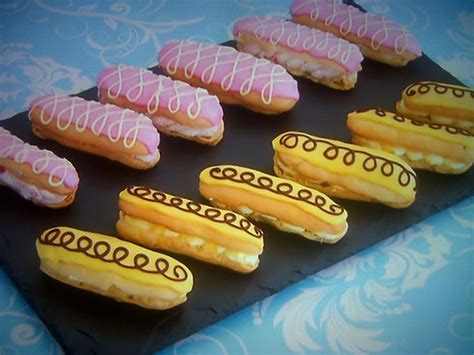 Remove half the pastry from the cling film. Mary's Lemon & Raspberry Eclairs Paul's Featured On The Great British Bake Off Masterclass ...