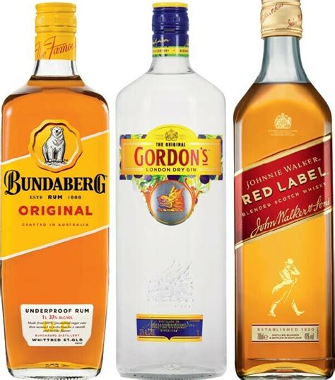 Bundaberg Rum U P Gordons Dry Gin Or Johnnie Walker Red Label Scotch Litre Offer At Iga