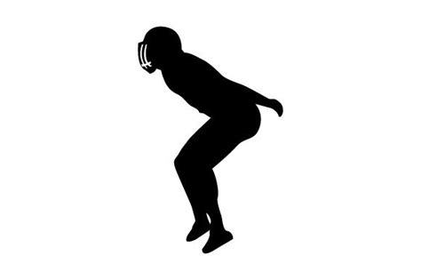 American Football Player Doing Griddy Dance Silhouette Svg Cut File