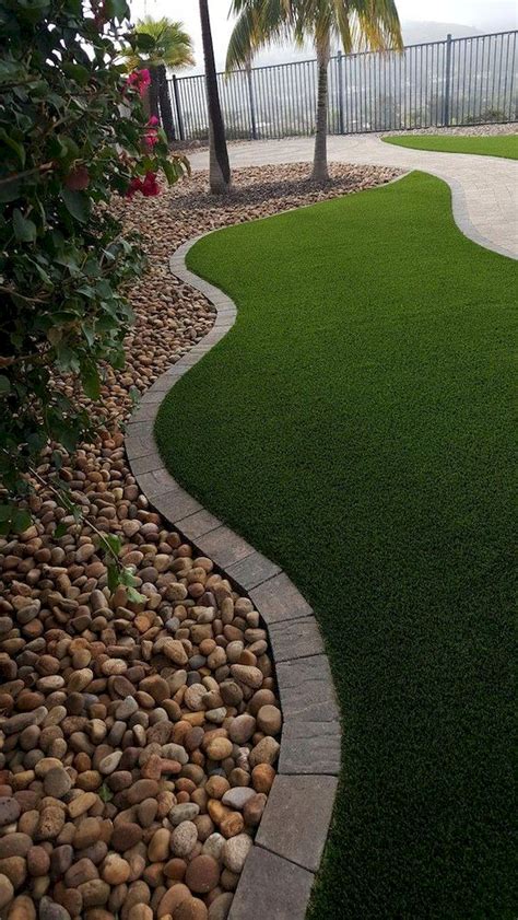 Spruce up your front lawn with the addition and sprinkling of gourds. Genius Low Maintenance Rock Garden Design Ideas for ...