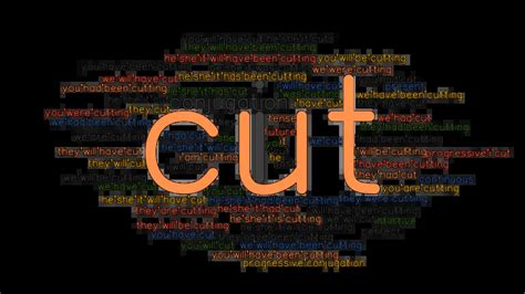 Cut Past Tense Verb Forms Conjugate Cut