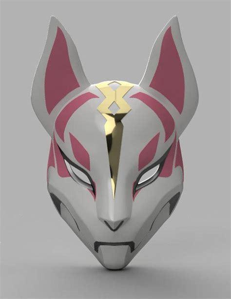 Drift Mask Fortnite Stl File Kitsune Mask 3d Drawings 3d Drawing