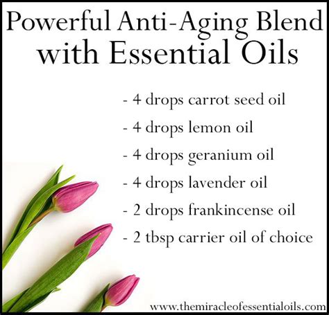 Diy Powerful Anti Aging Essential Oil Blend Customized For Your Skin