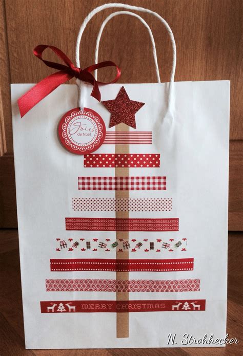 Simple and easy to make. Decorating Brown Paper Bags For Christmas Gifts ...