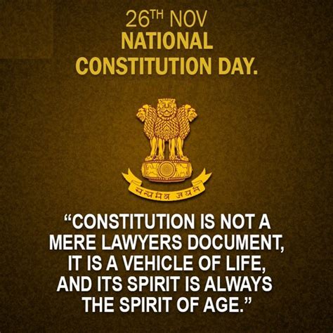 26th Nov 2019 Constitution Day Of India Quotes Status Wishes Greetings