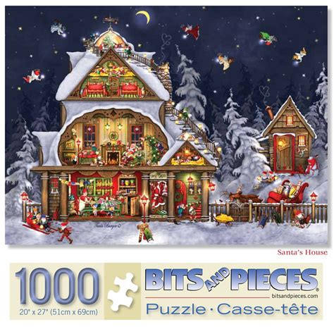 Buy Bits And Pieces 1000 Piece Jigsaw Puzzle For Adults Santas