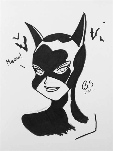 Studying Bruce Timms Style From Batmantheanimatedseries Catwoman