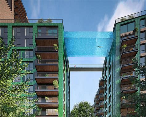 Glass Bottomed Sky Pool To Bridge London Apartment Complex