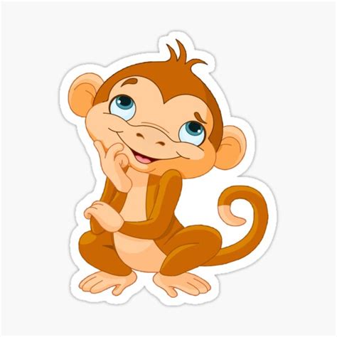 Cute Smiling Monkey Emoji Sticker For Sale By Printpress Redbubble