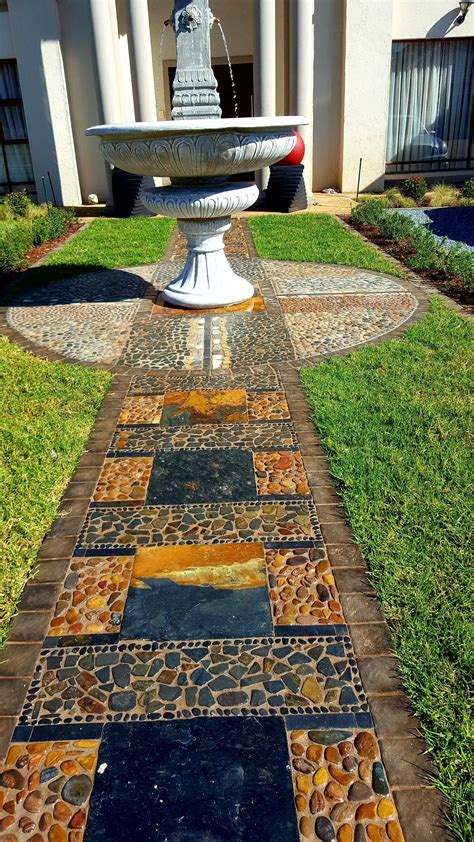 Pebble Mosaic Walkway By Designer Gardens Landscaping