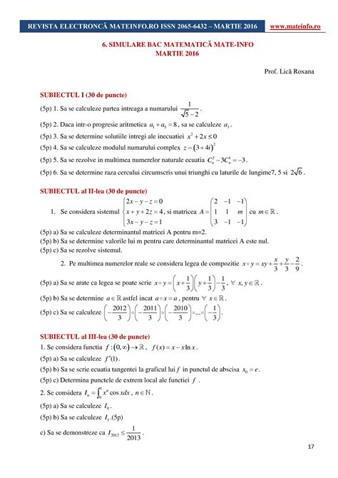 Programă evaluare națională matematică 2021. Simulare Evaluare Nationala 2021 Matematica Barem ...