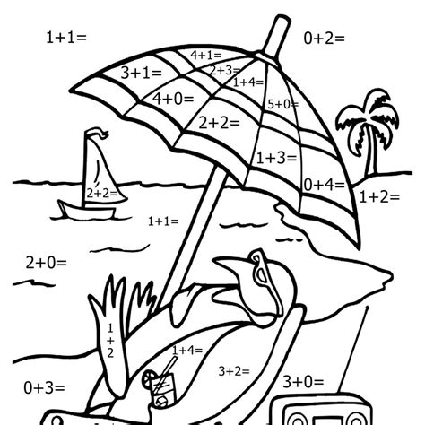 Free Math Fact Coloring Pages Sketch Coloring Page