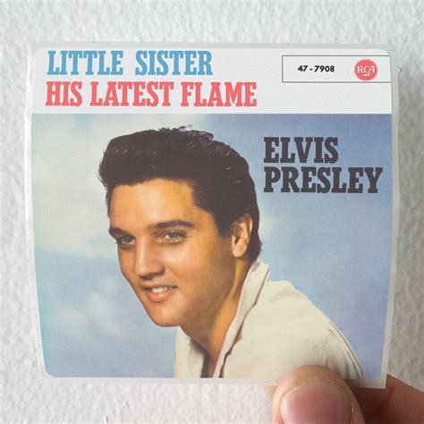 Elvis Presley His Latest Flame Little Sister Album Cover Sticker