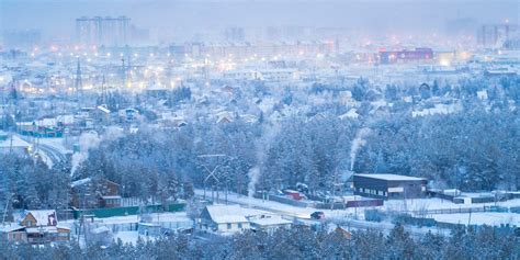 Russia This New Record Temperature For Yakutsk The Coldest City In The World