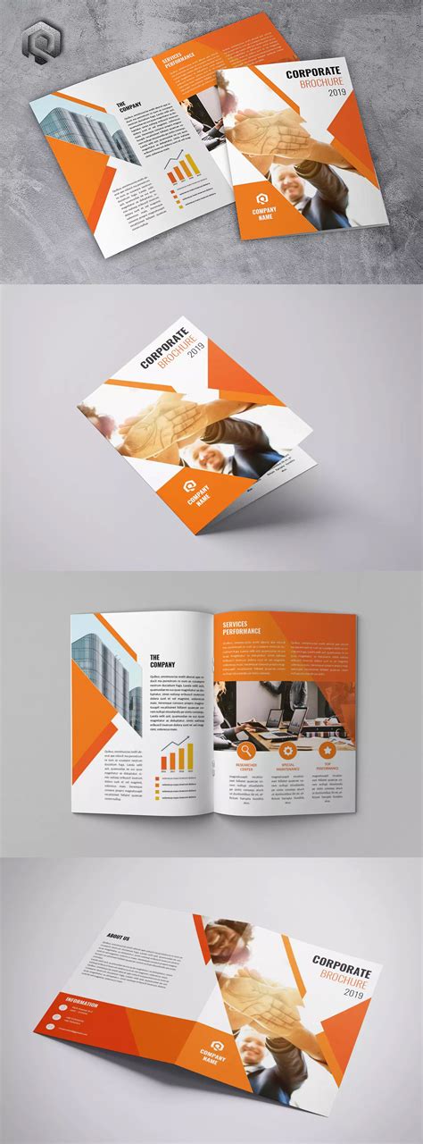 Corporate Bifold By Aqrstudio On Envato Elements Brochure Design