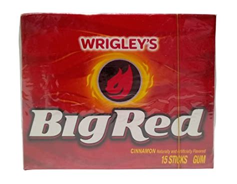 Wrigleys Big Red Chewing Gum Cinnamon 15 Pieces Carton